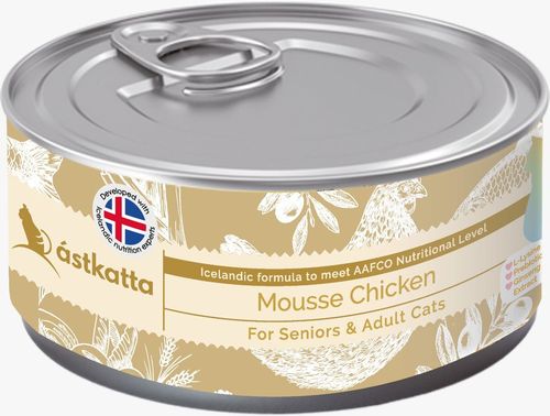 Astkatta - 高齡貓&成貓 雞肉慕絲 主食罐 80g