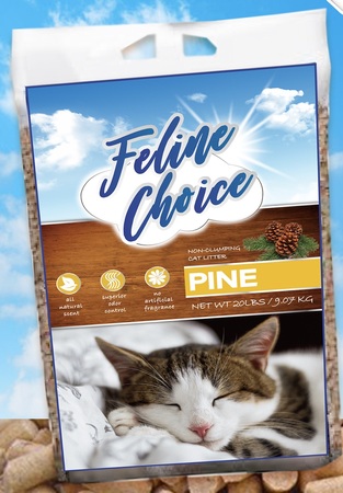 Feline Choice - 天然松木環保貓砂 20lb(9kg)