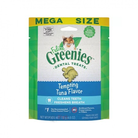 Greenies 潔齒貓零食 - 吞拿魚味 4.6oz