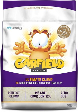 Garfield Cat Litter(紫色)加菲貓粗顆粒凝結木薯粟米貓砂 10lb