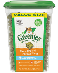 Greenies 潔齒貓零食 - 烤雞味 9.75oz